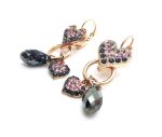 Mariana Earrings Hoop & Pendants Swarovski Crystals Peace Nirvana Coll.