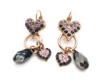 Mariana Earrings Hoop & Pendants Swarovski Crystals Peace Nirvana Coll. - Image 2