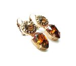 Mariana Earrings Smoke Topaz Swarovski Crystals Dancing in the moonlight Nostalgia Coll. - Image 3