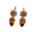 Mariana Earrings Smoke Topaz Swarovski Crystals Dancing in the moonlight Nostalgia Coll.