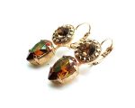 Mariana Earrings Smoke Topaz Swarovski Crystals Dancing in the moonlight Nostalgia Coll. - Image 2
