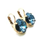 Mariana Earrings Montana Blue Austrian Crystals My Trasures Coll. - Image 2