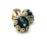 Mariana Earrings Montana Blue Flower Austrian Crystals Electra Odyssey Coll. - Image 2