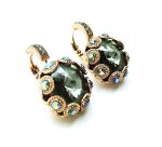 Mariana Earrings Black Diamond Flower Shape Swarovski Crystal My Treasures Coll. - Image 3