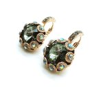 Mariana Earrings Black Diamond Flower Shape Swarovski Crystal My Treasures Coll. - Image 2
