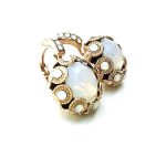 Mariana Earrings White Flower Shape Austrian Crystal My Treasures Coll. - Image 2
