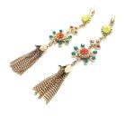 Mariana Earrings Flower Orange Swarovski Crystal Madagascar Africa Coll.