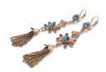 Mariana Earrings Rich Flower Red Swarovski Crystal Madagascar Africa - Image 3