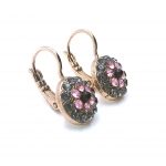 Earrings By Mariana Woman Beautiful Grey and Purple Swarovski Crystals - Image 3