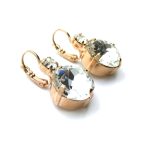 Earrings By Mariana Woman Large Round Shape Clear Swarovski Crystals - Image 3