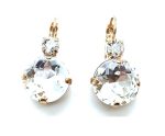 Earrings By Mariana Woman Large Round Shape Clear Swarovski Crystals - Image 2