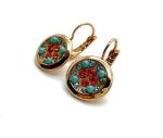 Mariana Earrings Amethyst Beautiful Red Swarovski Crystals Serengeti Africa Coll. - Image 3
