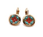Mariana Earrings Amethyst Beautiful Red Swarovski Crystals Serengeti Africa Coll.
