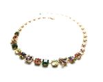 Mariana Necklace Square & Flower Shape Austrian Crystals Imagine Nostalgia Coll. - Image 2