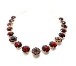 Necklace By Mariana Woman Beautiful Siam Round and Flower Swarovski Crystals - Image 3