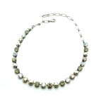 Mariana Necklace Pearl,Champagne,Amber & Clear Swarovski Crystals Champagne & Caviar Nirvana Coll. - Image 2