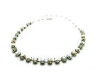 Mariana Necklace Pearl,Champagne,Amber & Clear Swarovski Crystals Champagne & Caviar Nirvana Coll.