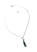 Pendant Necklace By Mariana SongBook Coll. Beautiful White Opal & Clear Aurora Boreale Austrian Crystals - Image 2