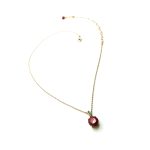 Mariana Pendant Necklace Vintage Rose & Green Swarovski Crystals Black Velvet Songbook Coll. - Image 3