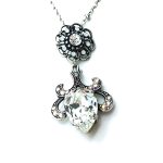 Mariana Pendant Necklace Pair & Flower Shape Swarovski Crystals On A Clear Day Inspiration Coll. - Image 2