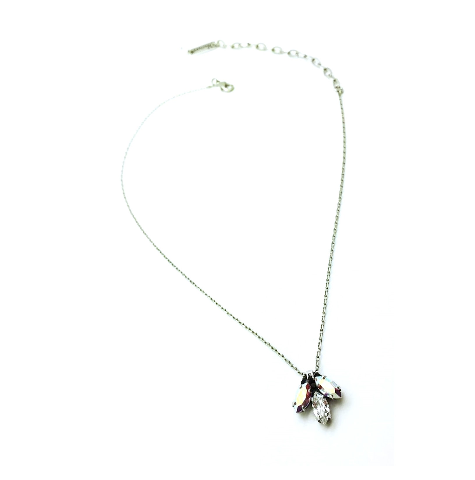 N-5238-5-001-SP (2) Mariana Pendant Necklace 3 Marquise Shape Swarovski Crystal On A Clear Day Inspiration Coll. - Image 1