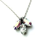 Mariana Pendant Necklace 3 Marquise Shape Swarovski Crystal On A Clear Day Inspiration Coll. - Image 2