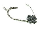 Mariana Bracelet Lines intersect Beautiful Unique Silver Plated - Image 3