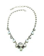 Mariana Pendant Necklace Oval Clear & Milky Swarovski Crystal On A Clear Day Inspiration Coll. - Image 3