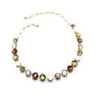 Mariana Necklace Multi Color Faceted Beautiful Austrian Crystals Crème Brule 2019 Special Edition - Image 3