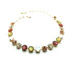 Mariana Necklace Multi Color Faceted Beautiful Austrian Crystals Crème Brule 2019 Special Edition - Image 2