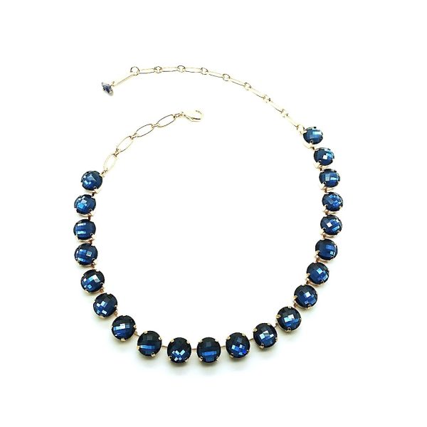 Mariana Necklace Austrian Crystals Cobalt Blue Opal Faceted Beautiful 2019 Special Edition