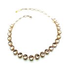 Mariana Necklace Light Peach Faceted Beautiful Austrian Crystals 2019 Special Edition