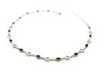Mariana Necklace Black Oval & Silver Stars Crystal Swarovski My Treasures Coll. - Image 2
