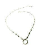 Mariana Necklace Silver chain with Round Circle