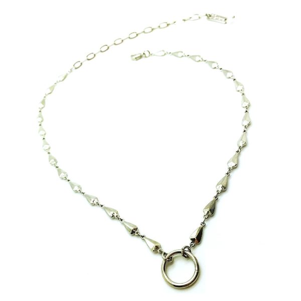 Mariana Necklace Silver chain with Round Circle