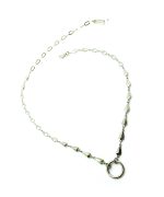 Mariana Necklace Silver chain with Round Circle - Image 2