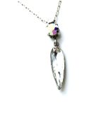 Mariana Pendant Necklace Round & Pair Shape Swarovski Crystal On A Clear Day Inspiration Coll. - Image 3
