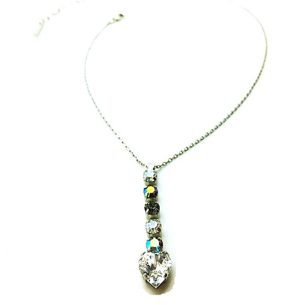 Necklace Pendant By Mariana 2019 Special Edition Clear Heart Shape Swarovski Crystals