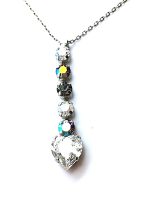Necklace Pendant By Mariana 2019 Special Edition Clear Heart Shape Swarovski Crystals - Image 3