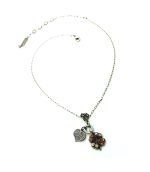 Mariana Pendant Necklace Leaf & Flower Shape Austrian Crystal Dream Inspiration Coll. - Image 3