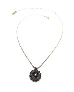 Pendant Necklace By Mariana Woman Purple Flower Shape Swarovski Crystals - Image 3