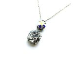 Mariana Pendant Necklace Round Shape Clear Swarovski Crystals On A Clear Day Inspiration Coll.