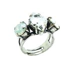 Mariana Ring Faceded Marquis White & Clear Swarovski Crystals On A Clear Day Inspiration Coll.