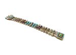 Bracelet By Mariana Woman Turquoise and Purple Swarovski Crystals-RG - Image 3