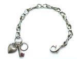 Mariana Bracelet Love Coll. Silver Heart & Beautiful Young Chain