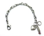 Mariana Bracelet Love Coll. Silver Heart & Beautiful Young Chain - Image 2