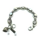 Mariana Bracelet White, Clear & Silver Austrian Crystals Emerald City Icons Coll. - Image 2