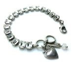 Bracelet By Mariana Emerald City Icons Coll. Emerald Shape Clear Austrian Crystals - Image 3