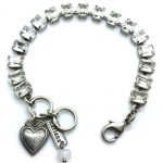 Bracelet By Mariana Emerald City Icons Coll. Emerald Shape Clear Austrian Crystals