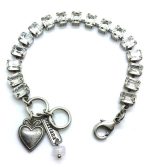Bracelet By Mariana Emerald City Icons Coll. Emerald Shape Clear Austrian Crystals